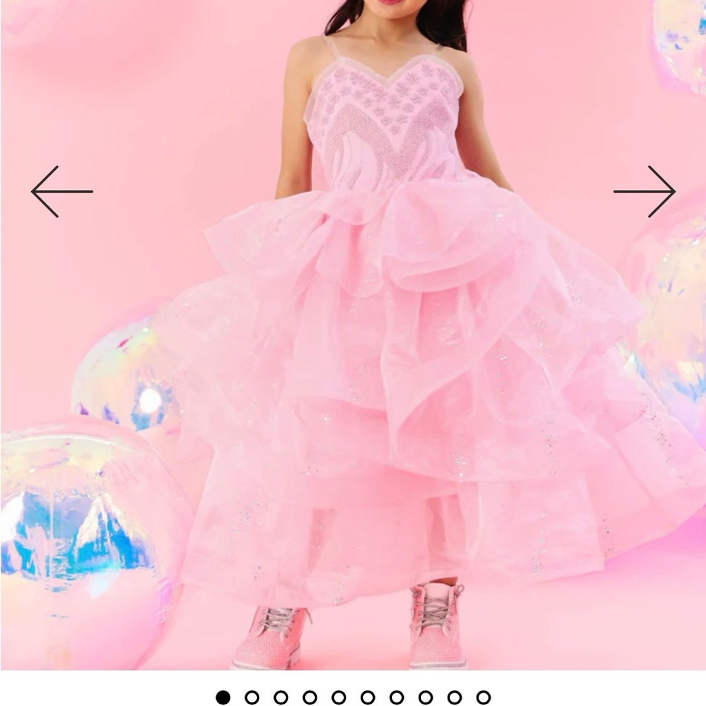 Lola + the boys Wicked Glinda BUBBLE SPARKLE GOWN